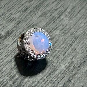 Pandora Radiant Hearts pink opalescent charm